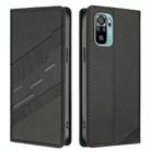 For Redmi Note 10 4G Embossed Multi-functional Wallet Retro Leather Phone Case(Black) - 2