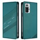 For Redmi Note 10 Pro Embossed Multi-functional Wallet Retro Leather Phone Case(Dark Green) - 2