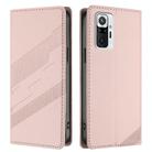 For Redmi Note 10 Pro Embossed Multi-functional Wallet Retro Leather Phone Case(Pink) - 2