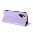 For Redmi Note 10 Pro Embossed Multi-functional Wallet Retro Leather Phone Case(Light Purple) - 3