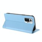 For Redmi Note 10 Pro Embossed Multi-functional Wallet Retro Leather Phone Case(Light Blue) - 3