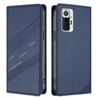 For Redmi Note 10 Pro Embossed Multi-functional Wallet Retro Leather Phone Case(Dark Blue) - 2