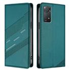 For Redmi Note 11 Pro Global Embossed Multi-functional Wallet Retro Leather Phone Case(Dark Green) - 2