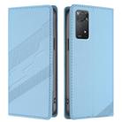 For Redmi Note 11 Pro Global Embossed Multi-functional Wallet Retro Leather Phone Case(Light Blue) - 2