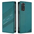 For Redmi Note 11 Global Embossed Multi-functional Wallet Retro Leather Phone Case(Dark Green) - 2