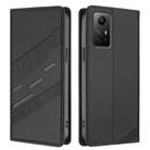 For Redmi Note 12S Embossed Multi-functional Wallet Retro Leather Phone Case(Black) - 2