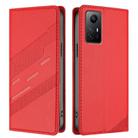 For Redmi Note 12S Embossed Multi-functional Wallet Retro Leather Phone Case(Red) - 2