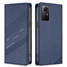 For Redmi Note 12S Embossed Multi-functional Wallet Retro Leather Phone Case(Dark Blue) - 2