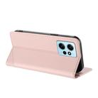 For Redmi Note 12 4G Embossed Multi-functional Wallet Retro Leather Phone Case(Pink) - 3