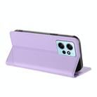 For Redmi Note 12 4G Embossed Multi-functional Wallet Retro Leather Phone Case(Light Purple) - 3