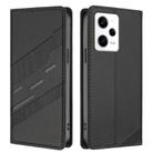 For Redmi Note 12 Pro Embossed Multi-functional Wallet Retro Leather Phone Case(Black) - 2