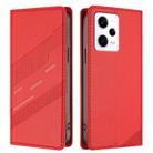 For Redmi Note 12 Pro Embossed Multi-functional Wallet Retro Leather Phone Case(Red) - 2