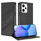 For Redmi Note 12 Pro+ Embossed Multi-functional Wallet Retro Leather Phone Case(Black) - 1