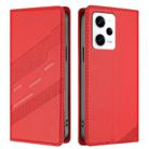 For Redmi Note 12 Pro+ Embossed Multi-functional Wallet Retro Leather Phone Case(Red) - 2