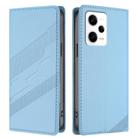 For Redmi Note 12 Pro+ Embossed Multi-functional Wallet Retro Leather Phone Case(Light Blue) - 2