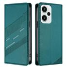 For Redmi Note 12 Turbo Embossed Multi-functional Wallet Retro Leather Phone Case(Dark Green) - 2