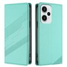 For Redmi Note 12 Turbo Embossed Multi-functional Wallet Retro Leather Phone Case(Mint Green) - 2
