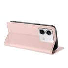 For Redmi Note 13 5G Embossed Multi-functional Wallet Retro Leather Phone Case(Pink) - 3