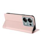 For Redmi Note 13 Pro 4G Embossed Multi-functional Wallet Retro Leather Phone Case(Pink) - 3
