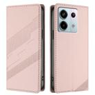 For Redmi Note 13 Pro 5G Embossed Multi-functional Wallet Retro Leather Phone Case(Pink) - 2