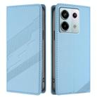 For Redmi Note 13 Pro 5G Embossed Multi-functional Wallet Retro Leather Phone Case(Light Blue) - 2