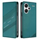 For Redmi Note 13 Pro+ Embossed Multi-functional Wallet Retro Leather Phone Case(Dark Green) - 2