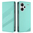 For Redmi Note 13 Pro+ Embossed Multi-functional Wallet Retro Leather Phone Case(Mint Green) - 2