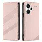For Redmi Note 13 Pro+ Embossed Multi-functional Wallet Retro Leather Phone Case(Pink) - 2