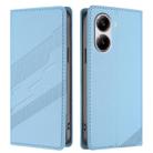 For Redmi Turbo 4 Embossed Multi-functional Wallet Retro Leather Phone Case(Light Blue) - 2