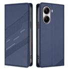 For Redmi Turbo 4 Embossed Multi-functional Wallet Retro Leather Phone Case(Dark Blue) - 2