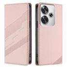 For Redmi Turbo 3 Embossed Multi-functional Wallet Retro Leather Phone Case(Pink) - 2