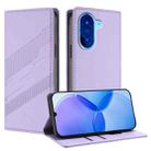 For Redmi A5 4G 173.4mm Embossed Multi-functional Wallet Retro Leather Phone Case(Light Purple) - 1