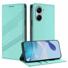 For Redmi Turbo 4 Pro Global Embossed Multi-functional Wallet Retro Leather Phone Case(Mint Green) - 1