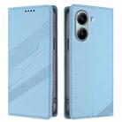 For Redmi Turbo 4 Pro Global Embossed Multi-functional Wallet Retro Leather Phone Case(Light Blue) - 2