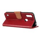 For Motorola Moto E6s (2020) Nappa Texture Horizontal Flip Leather Case with Holder & Card Slots & Wallet(Red) - 4