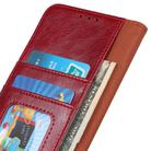 For Motorola Moto E7 Nappa Texture Horizontal Flip Leather Case with Holder & Card Slots & Wallet(Red) - 3