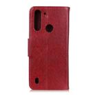 For Motorola Moto G8 Power Lite Nappa Texture Horizontal Flip Leather Case with Holder & Card Slots & Wallet(Red) - 2