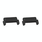 For Amazfit T-Rex Ultra 1 Pair 22mm Metal Watch Band Connector(Black) - 1