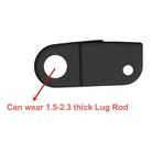 For Amazfit T-Rex Ultra 1 Pair 22mm Metal Watch Band Connector(Black) - 3
