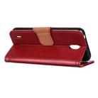 For Nokia C1 Nappa Texture Horizontal Flip Leather Case with Holder & Card Slots & Wallet(Red) - 4