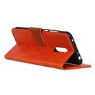 For Nokia C3 Nappa Texture Horizontal Flip Leather Case with Holder & Card Slots & Wallet(Orange) - 4