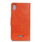 For Wiko Y61 Nappa Texture Horizontal Flip Leather Case with Holder & Card Slots & Wallet(Orange) - 2