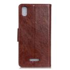 For Wiko Y61 Nappa Texture Horizontal Flip Leather Case with Holder & Card Slots & Wallet(Brown) - 2
