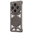 For vivo X100 Pro / X100s Pro Hollow Carbon Fiber Rotating Bracket MagSafe Phone Case(Gold) - 1