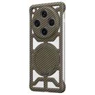For OPPO Find X8 Pro Hollow Carbon Fiber Rotating Bracket MagSafe Phone Case(Gold) - 1
