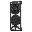 For OPPO Find X8 Pro Hollow Carbon Fiber Rotating Bracket MagSafe Phone Case(Black) - 1