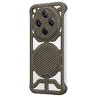 For OPPO Find X8 Hollow Carbon Fiber Rotating Bracket MagSafe Phone Case(Gold) - 1