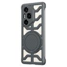 For Honor 300 Pro / 300 Ultra Hollow Carbon Fiber Rotating Bracket MagSafe Phone Case(Grey) - 1