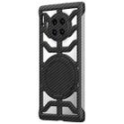 For Huawei Mate 30 Pro Hollow Carbon Fiber Rotating Bracket MagSafe Phone Case(Black) - 1