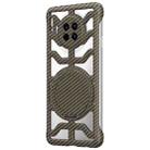 For Huawei Mate 30 Hollow Carbon Fiber Rotating Bracket MagSafe Phone Case(Gold) - 1